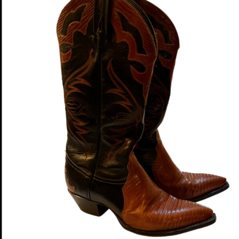 Vintage Rockabilly Tony Lama Lizard Boots